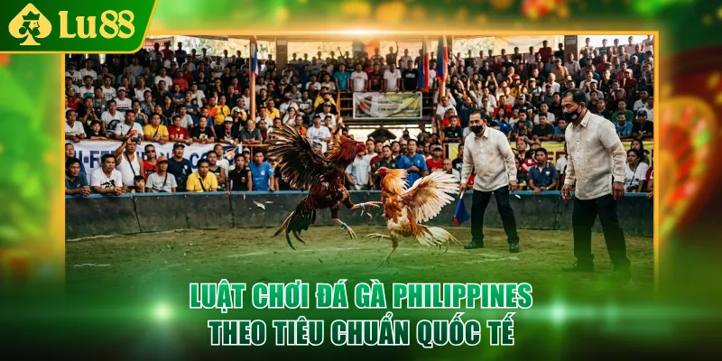 Luật chơi đá gà Philippines được quy định theo tiêu chuẩn quốc tế